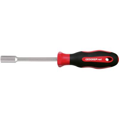 A screwdriver with a red and black handle, marked with 'GEDORE red'.