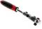 Ratchet with an ergonomic, black and red handle, suitable for mechanical work and fastening screws or nuts.