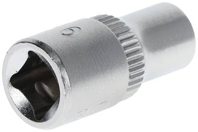 Hexagon socket spanner, size 9, made of metal, for screw and nut work.