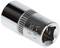 Metal socket wrench with hexagonal opening and knurled edge. Marking: 'CR-V 9'.