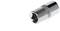A silver socket extension with a toothed edge, viewed from the side. It is commonly used for mechanical work.