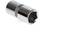 A metallic socket with a fluted edge and a hexagonal opening, lying down. A tool for securing screw nuts.