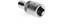 Metallic socket, cylindrical with a knurled handle and square opening, size '4.1'.