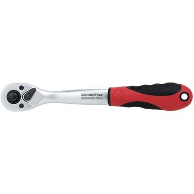 Ring spanner with red and black handle, GEDORE brand.