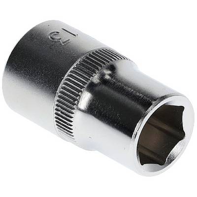 A silver-coloured lock nut with the marking '13', used for screw connections.