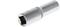 A silver socket extension with a knurled handle and a '13' inscription on the side, for craftsman applications.
