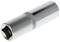 Metal hexagonal socket key, cylindrical, suitable for use with a screwdriver or socket wrench set.