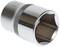 A silver toggle nut with a hexagonal opening, stamped with the number '21'. It is manufactured from metal.