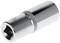 A silver pin spanner, cylindrically shaped, with a knurled gripping area, a typical tool for mechanics.