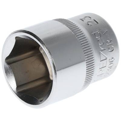 Metallic hexagonal socket, side-engraved, size 22. Used for screw work.