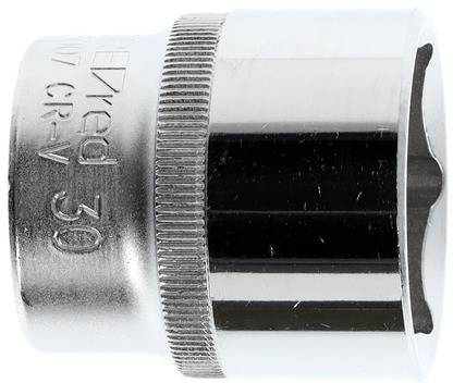A silver metal socket, marked with 'CR-V 30', is used for fastening nuts and bolts.