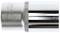 Metal cylindrical knurled nut, size '32 mm'.