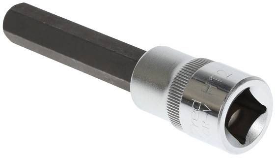 A six-sided metal socket insert marked with 'H12', for use with a hexagonal spanner.