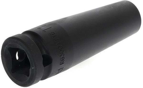 A black metal hexagonal-headed socket bolt, commonly used in mechanical engineering or repairs.