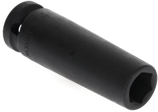 A black socket insert with a hexagonal opening, suitable for screws with a hexagonal head, without any further visible markings.