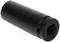 Black, cylindrical component, likely a socket, with hexagonal opening and embossed numbering, positioned at an angle.