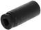 A black socket adaptor, cylindrical, for use with ratchet tools to loosen or tighten screws.