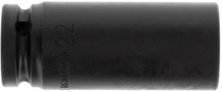 A black, cylindrical metal sleeve with the impressed number sequence '22' and 'RC300221' on the surface.