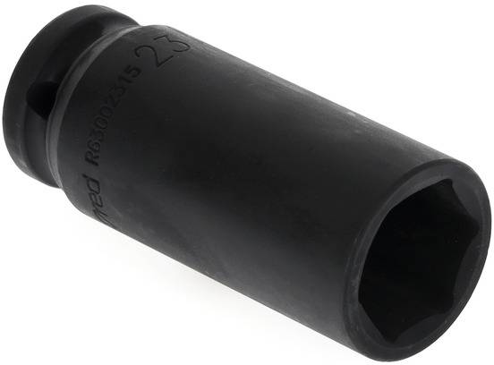 'Black hexagonal socket nut', the tool is cylindrical and is used for tightening or loosening screws and nuts.