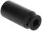 Black socket nut with labelled edge. 24 mm size, cylindrical shape, tool used for loosening or securing screw nuts.