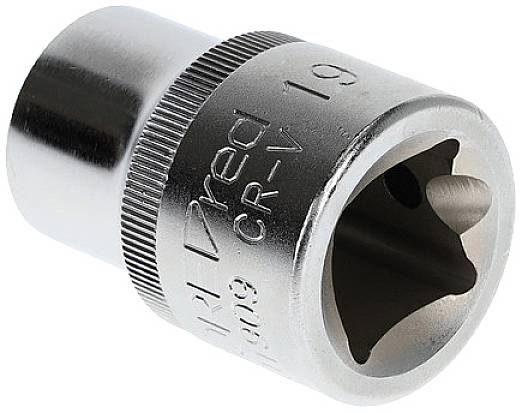 Metallic socket, twenty-nine millimetres, made from chrome vanadium steel, for tightening or loosening screws or nuts.