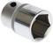 A silver castellated nut sized '30' is depicted. It has six edges and a black point for locking.