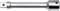 Extension bar for square drive socket wrench, silver-coloured, brand 'GEDORE'.