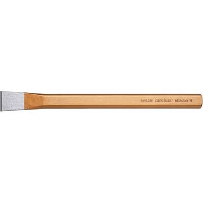 A flat chisel with an orange surface and a silver, sharp blade. The inscription 'Forged Germany' is visible.<br><br>Note: The translation is already in British English, which is very similar to the source German text.