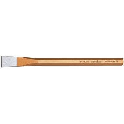 Hand chisel with red metal handle and silver blade. Labelled with '942030 GEDORE GERMANY'. Suitable for sculptural work.