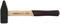 A hammer with a brown wooden handle and black head. Side view, brand 'GEDORE red'.