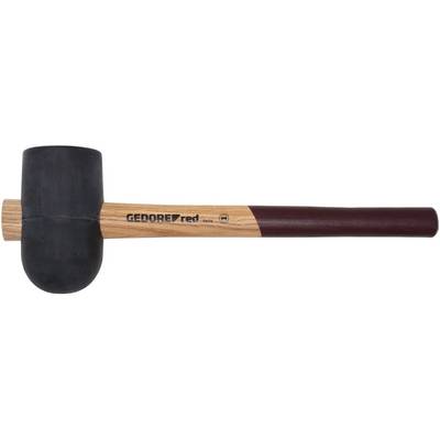 Rubber mallet with a black head and wooden handle, branded with 'GEDORE red'.
