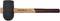 Rubber mallet with a black head and wooden handle, branded with 'GEDORE red'.