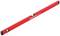 Red spirit level with two vials, marked 'GEDORE red R94100087'. Suitable for aligning surfaces.