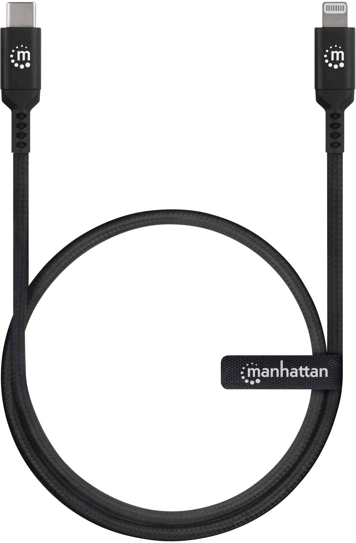 Manhattan USB cable 0.50 m Black 394192-2