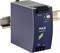 'PULS DIMENSION' Power Supply. Blue housing, suitable for DIN rail mounting, designed for 24V, 20A. Indicators: 'Overload' and 'DC ok'.