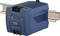 A blue pulse power supply with 95W output, mounted on a DIN rail, suitable for 24-28V DC with LED indicators.