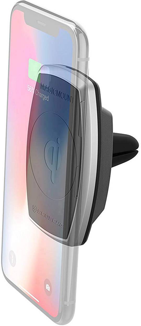 Scosche Wireless charger MagicMount Pro Vent MPQ2V-XTSP Outputs Inductive charging standard Black, Silver-4
