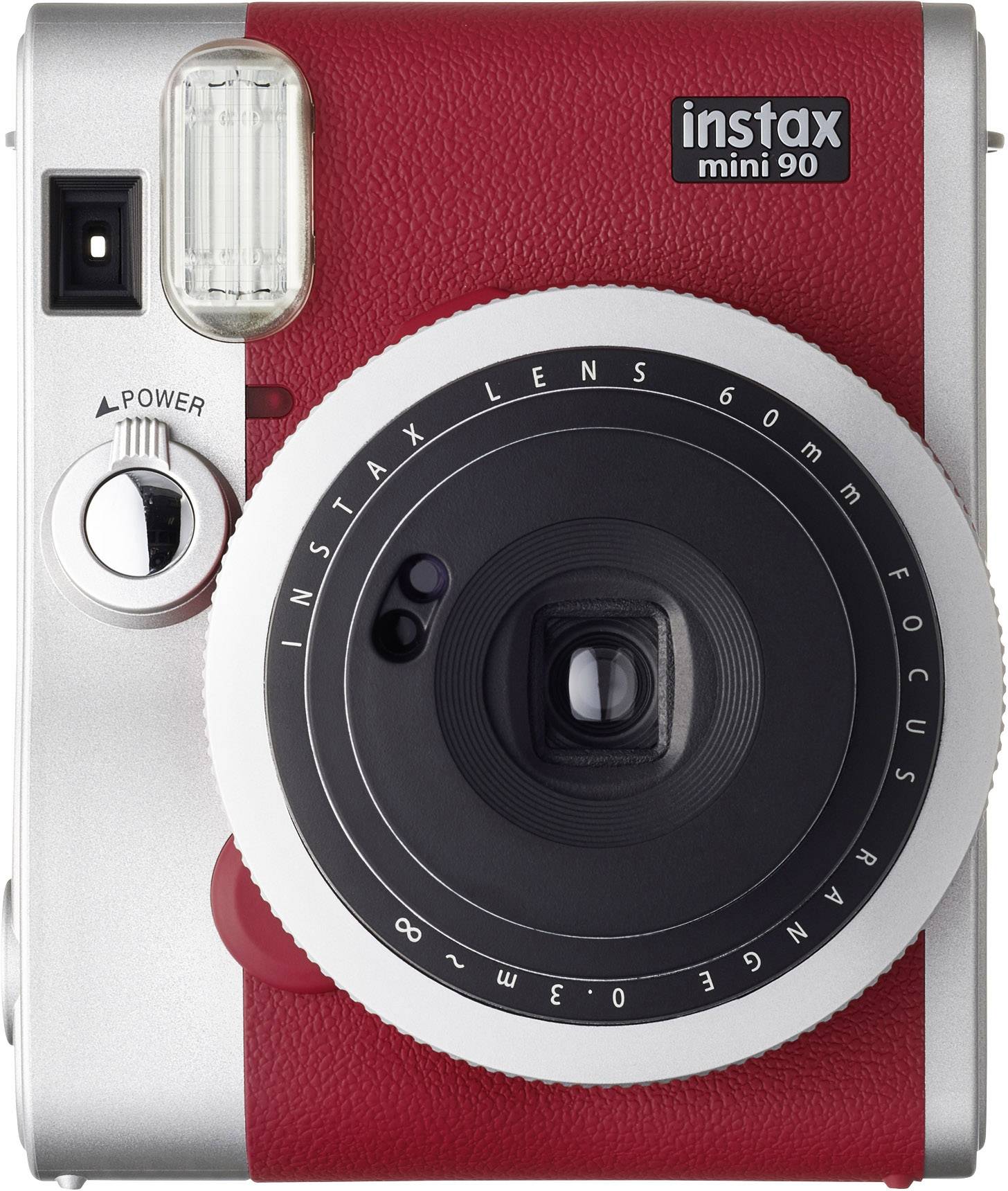 Afhankelijkheid blaas gat Verslinden Fujifilm Instax Mini 90 Neo Red Instant camera Red, Silver Optical  viewfinder, Built-in flash | Conrad.com