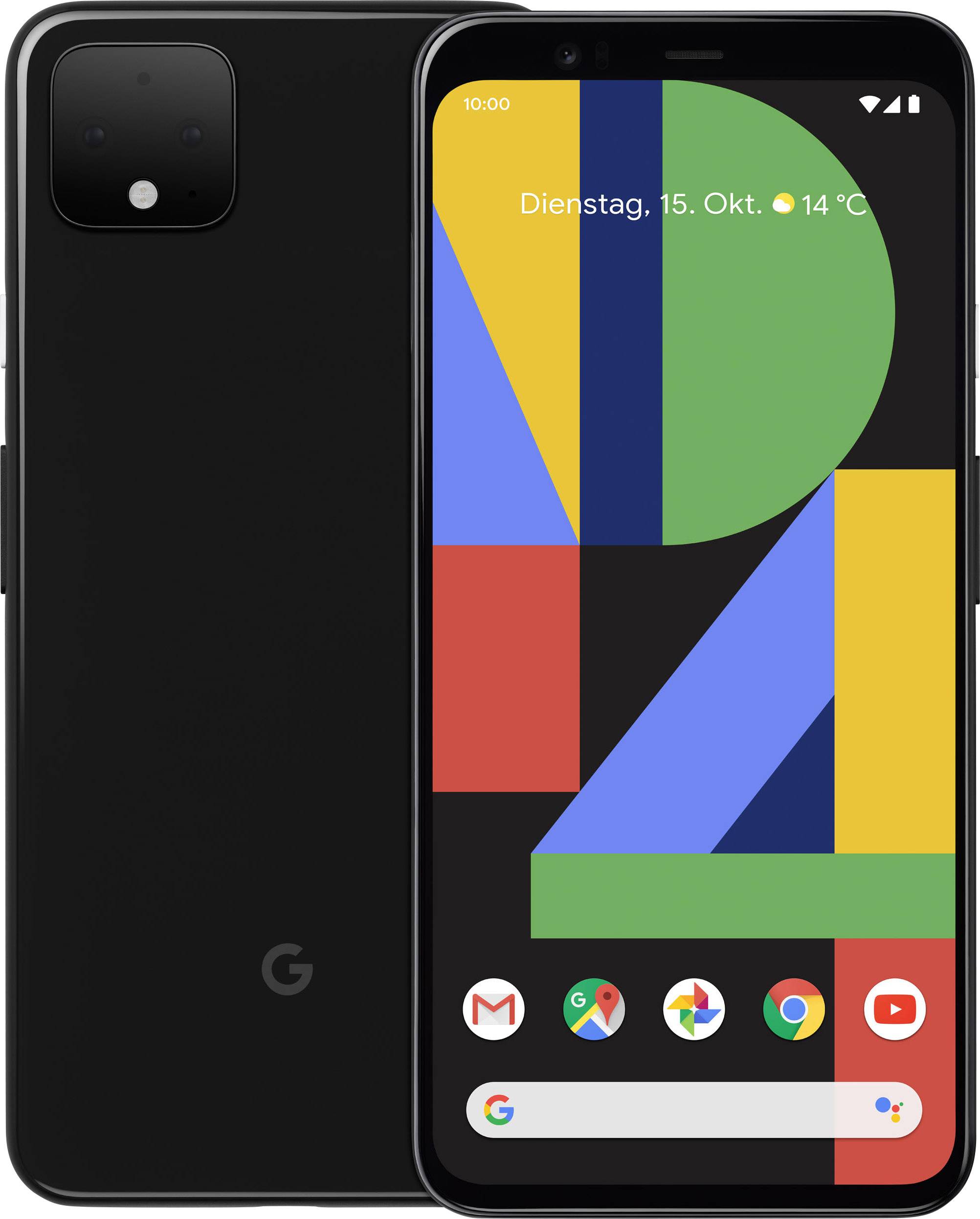 Google Pixel 4 Dual Sim Smartphone 64 Gb 5 7 Inch 14 5 Cm Dual Sim Android 10 Black Conrad Com