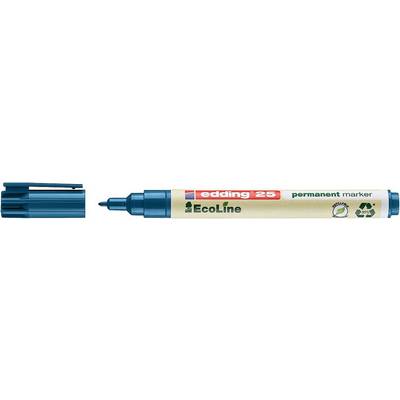Permanent marker with a blue cap. Printed with 'Ecoline' and a recycling symbol, indicating ecological sustainability.