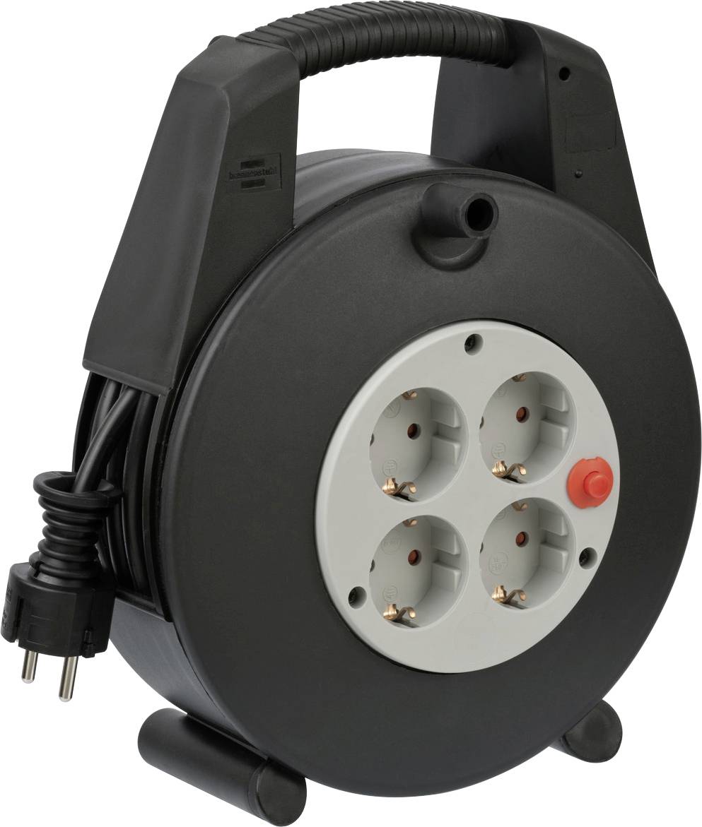 Image of Brennenstuhl 1094200 Cable reel 15.00 m Black PG plug