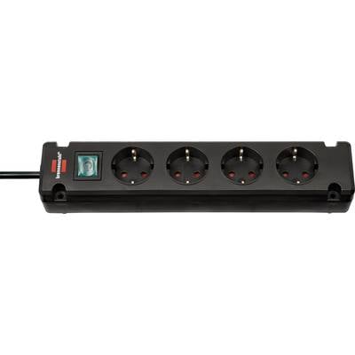 Image of Brennenstuhl 1150650114 Power strip (+ switch) 4x Black PG connector 1 pc(s)