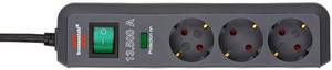 Brennenstuhl 1158810315 Surge protection power strip 3x Black  1 pc(s)