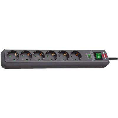 Image of Brennenstuhl 1159710515 Surge protection power strip 6x Anthracite 1 pc(s)