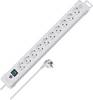 Brennenstuhl 1952200100 Power strip (+ switch) 10x White PG connector 1 pc(s)