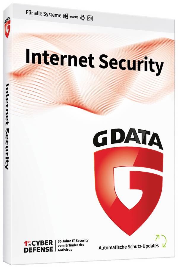 G-Data Internet Security Full version, 1 licence Windows, Mac OS, Android, iOS Antivirus, Security