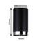 Black cylindrical ceiling light with silver rim. Height 113 mm, diameter 65 mm.