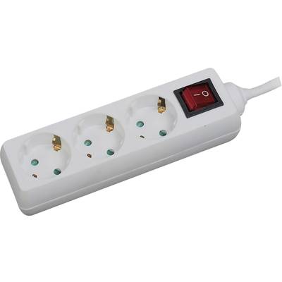 Image of LogiLink LPS206 Power strip (+ switch) White PG connector 1 pc(s)
