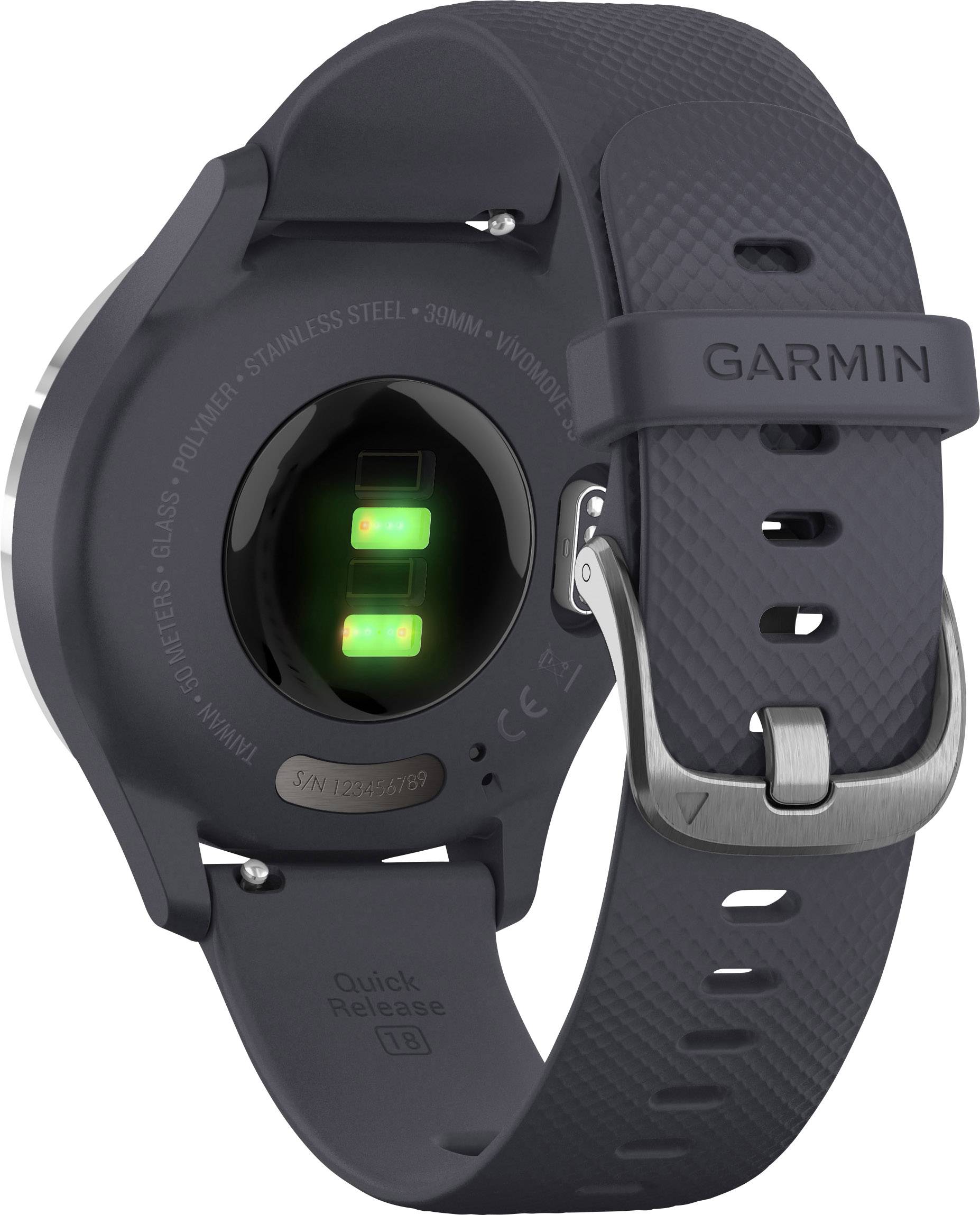 Garmin Vivomove 3S Smartwatch 39 mm Granite blue-3