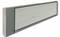 Infrared Heater 'ECOSUN', rectangular, grey, suitable for wall or ceiling mounting, for efficient room heating.